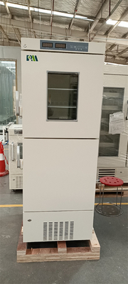 25度引いて直立した立場368リットルの容量R290の実験室の病院の結合された冷蔵庫の冷凍庫